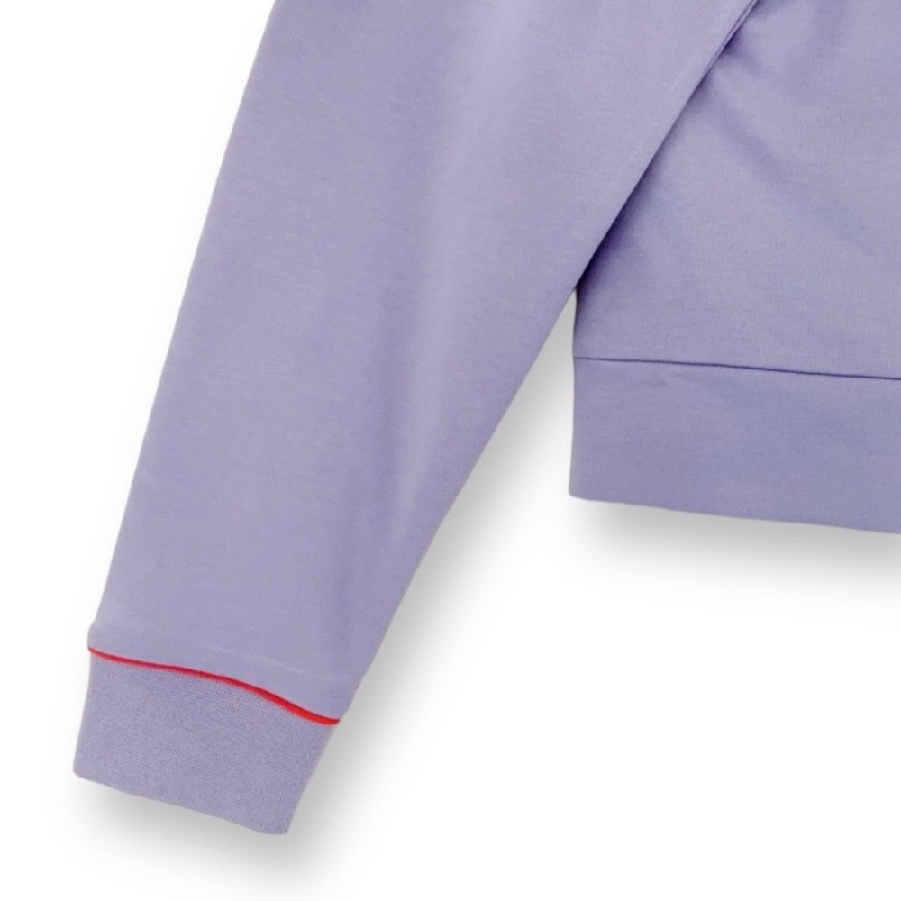 PUMA Lavender Cropped Terry Hoodie - Lightweight Spring Athleisure - Small NWT - Picture 6 of 14